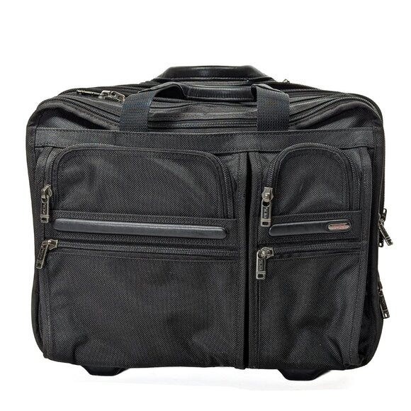 TUMI $900 Ballistic Alpha Deluxe Rolling Expandable Dual Laptop Luggage - Picture 4 of 16